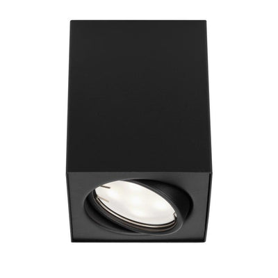 aufbauleuchte schwarz 1xled gu10 5w