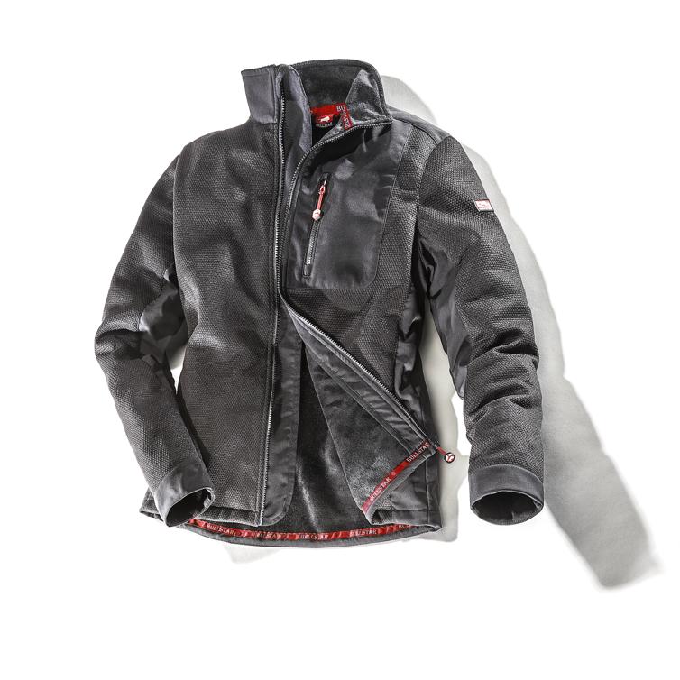 faserpelzjacke bullstar schwarz xl