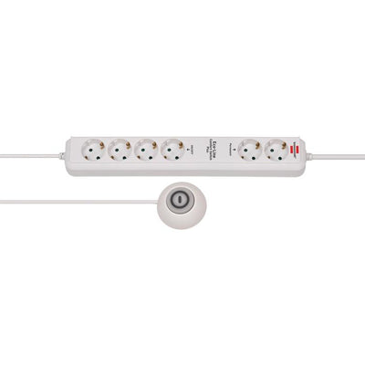 steckdosenleiste eco-line 6-fach weiß
