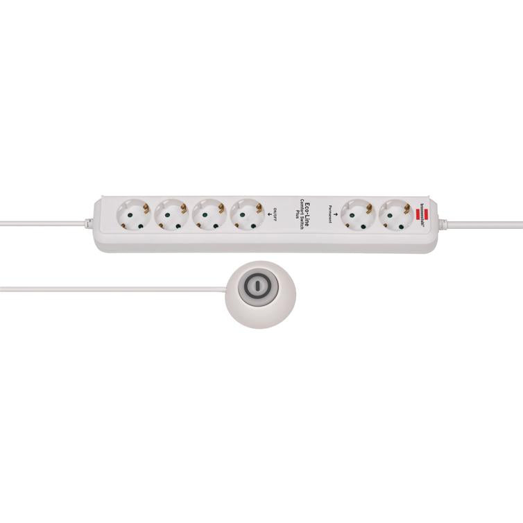 steckdosenleiste eco-line 6-fach weiß