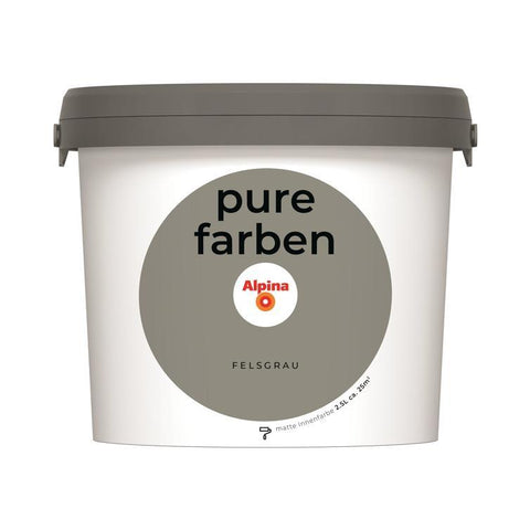 wandfarbe pure farben felsgrau 2,5l