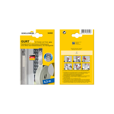 reparaturset gurtfix grau 23 mm/4,3 m