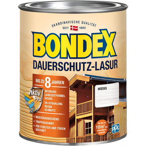 bondex dauerschutz lasur weiß 0,75l