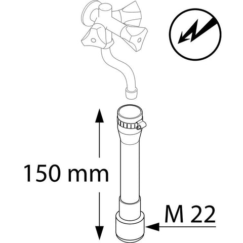 plastikzwischenschlauch m. klemmanschluß