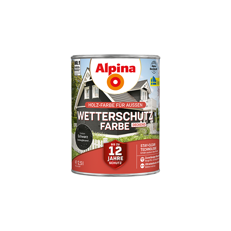 wetterschutzfarbe schwarz 2,5l