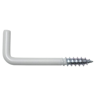schraubhaken gerade weiß 3,7x50/19 mm