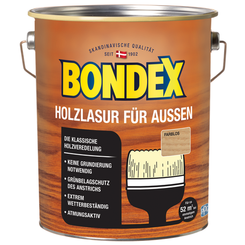 bondex holzlasur außen farblos 4l