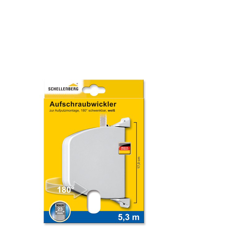 aufschraubwickler maxi weiß schwenkbar