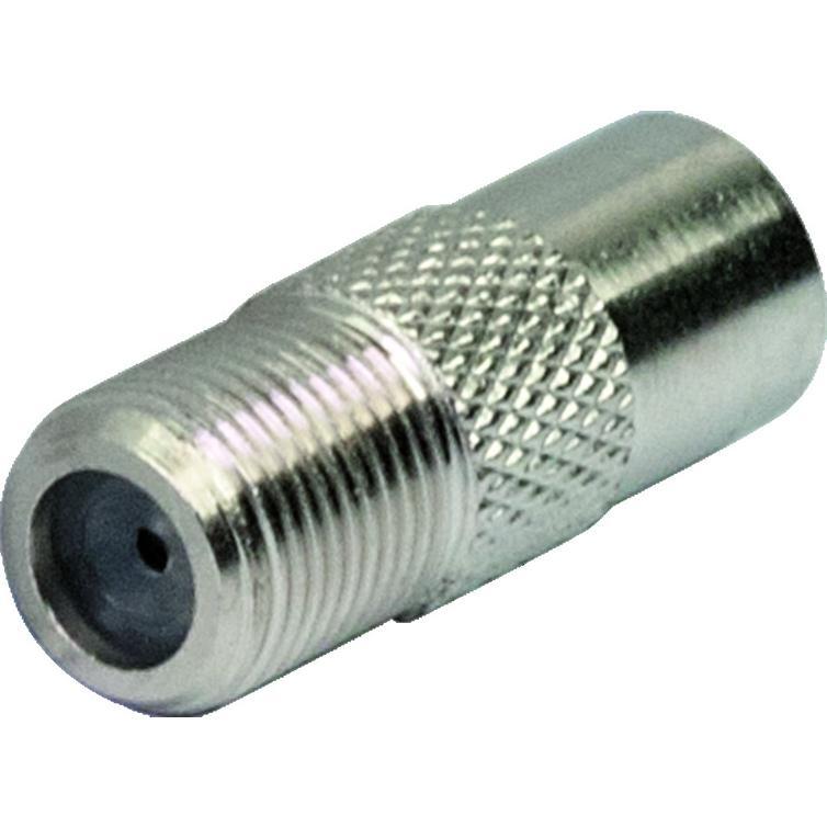 adapter f-bu/koax-st silber