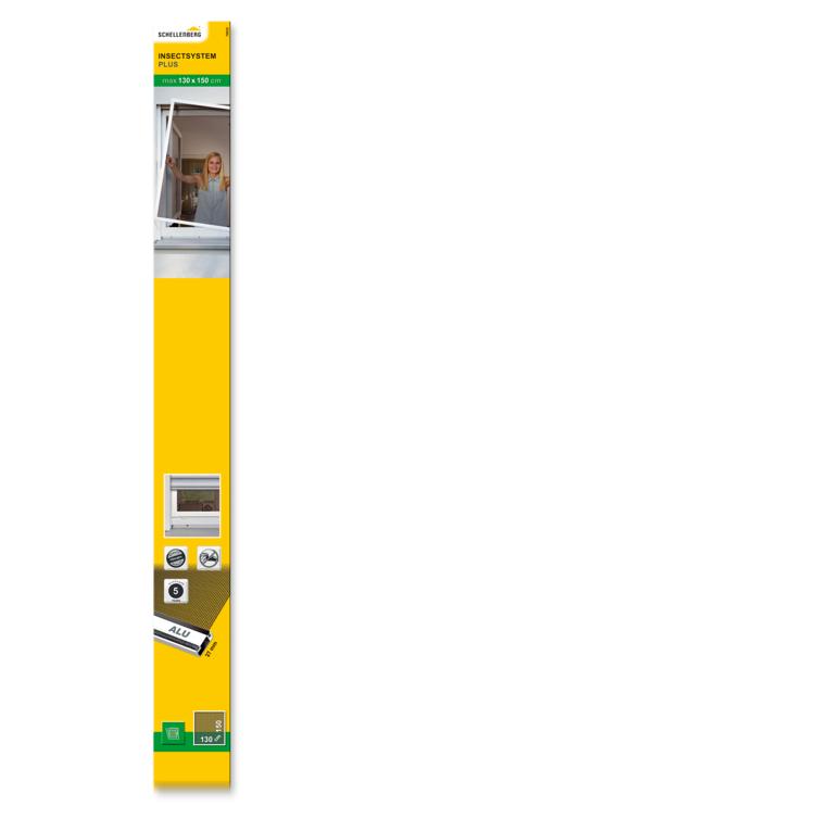 insektenschutz fenster plus 130x150cm weiß