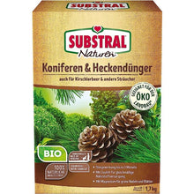 Substral Naturen Bio Koniferen- und Heckendünger, Organisch-mineralischer Volldünger für Nadelgehölze und Hecken, 1,7 kg