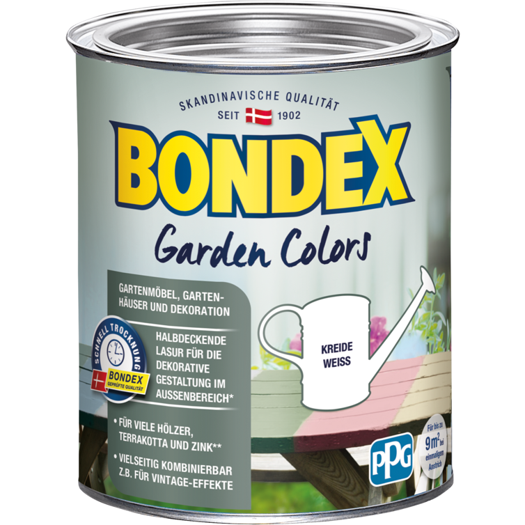 bondex garden colors kreide weiß 0,75l