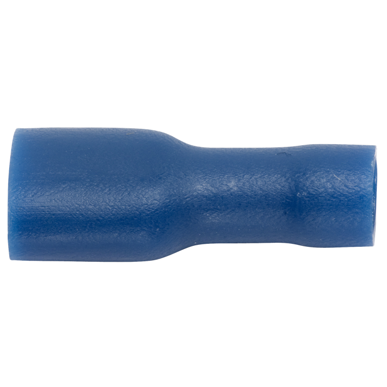 flachsteckhülse blau vollisol. 6,3x0,8mm