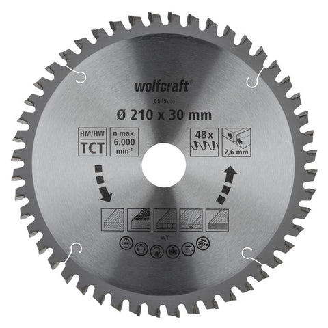 kapp-/gehrungssägebl. hm 48zähne ø210 mm