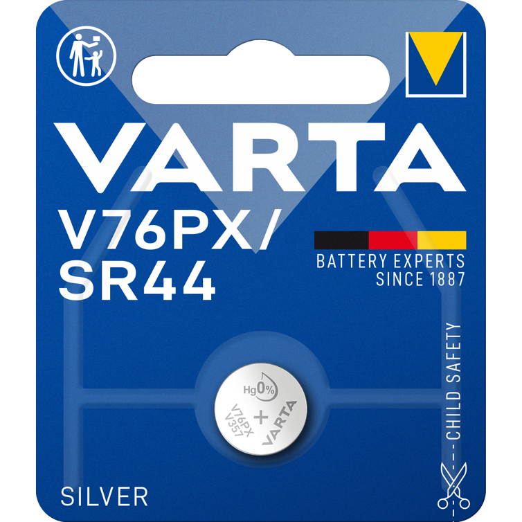 knopfzelle elec. v76px/sr44 1,55v si 1er