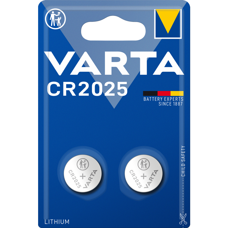 knopfzelle elec. cr2025 3v lithium 2er