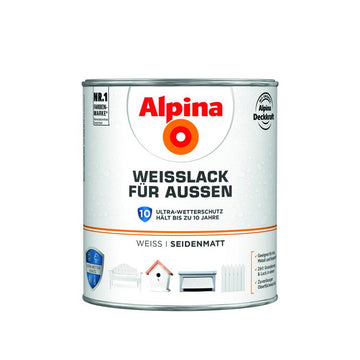 weißlack f.außen seidenmatt 2l