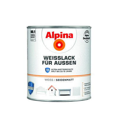 weißlack f.außen seidenmatt 2l