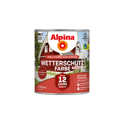 wetterschutzfarbe schwedenrot 750ml