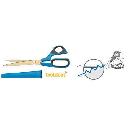 tapezierschere optima + goldcut gezahnt