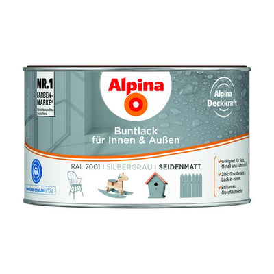 buntlack f.außen seidenm. silbergr.300ml