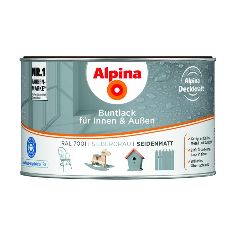 buntlack f.außen seidenm. silbergr.300ml