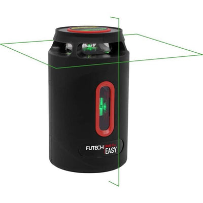 FUTECH Linienlaser LL5505 Grün - Vertikale/horizontale Linie 30m - Selbstnivellierend - Li-On Akku