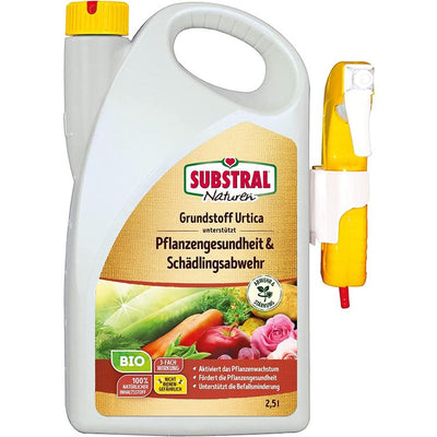 Substral Naturen Bio Grundstoff Urtica, unterstützt Pflanzengesundheit, Schädlingsabwehr und Befallminderung, 2,5 L