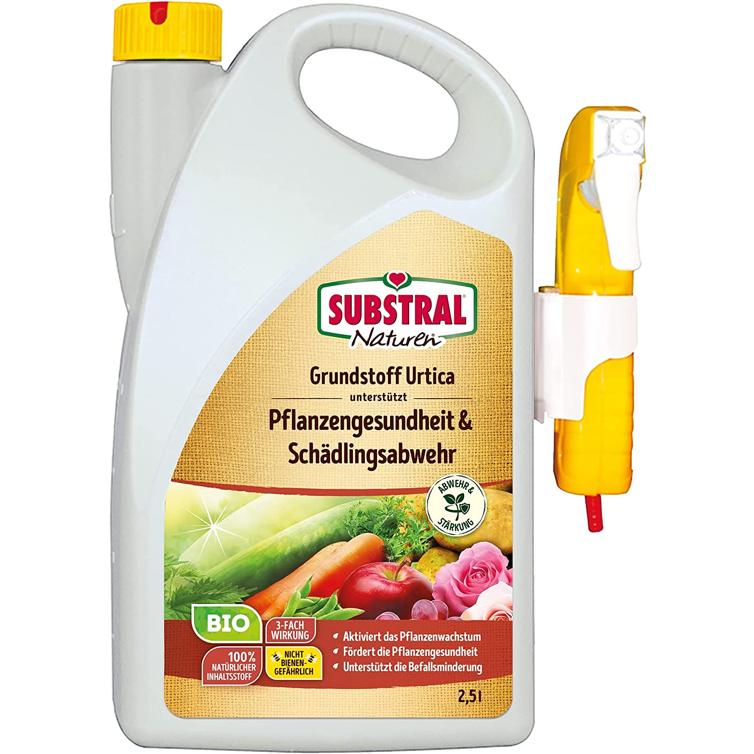 Substral Naturen Bio Grundstoff Urtica, unterstützt Pflanzengesundheit, Schädlingsabwehr und Befallminderung, 2,5 L