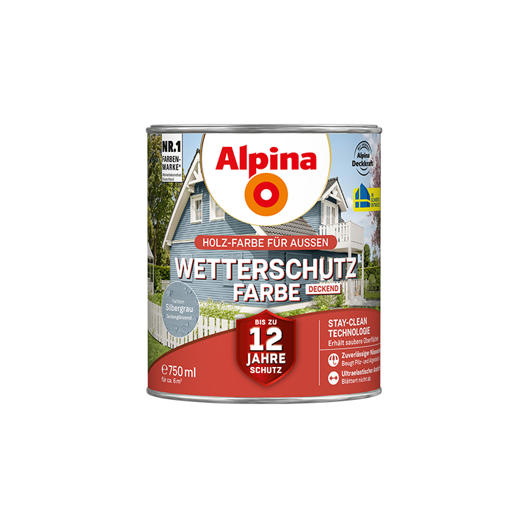 wetterschutzfarbe silbergrau 750ml
