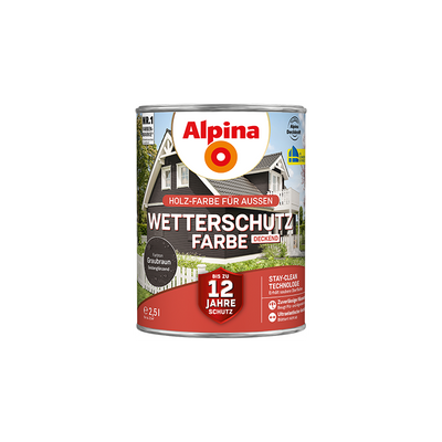 wetterschutzfarbe graubraun 2,5l