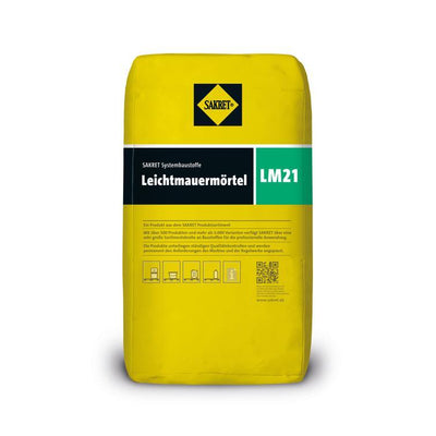 sakret leichtmauermörtel lm 21 grau 20kg