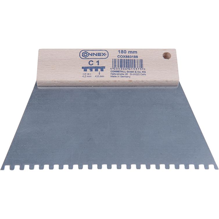 zahnspachtel 180mm z. c1 4,0x4,00mm
