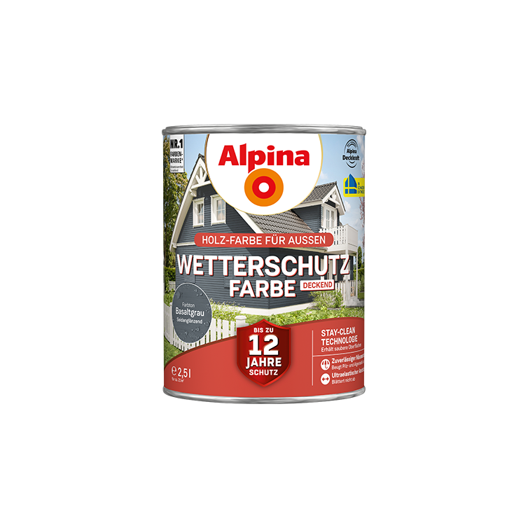 wetterschutzfarbe basaltgrau 2,5l