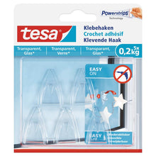 klebehaken transparent glas max. 0,2kg