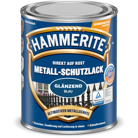 met.schutzlack blau glzd. 750ml