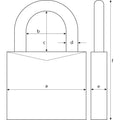 vorhangschloss titalium 64ti/40+hb63