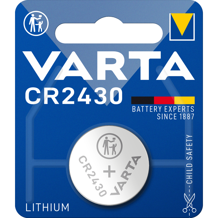 knopfzelle elec. cr2430 3v lithium 1er