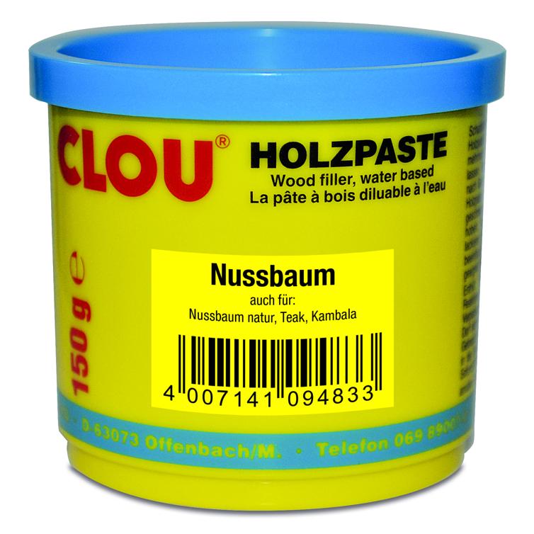 Holzpaste wasserverdünnbar 150g CLOU Reparaturpaste für Holz Oberfläche ausbessern Möbel Renovierung