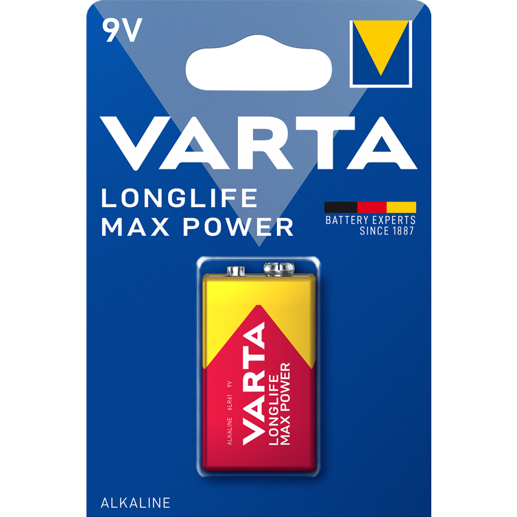 batterie longlife max power e-bl. 9v 1er