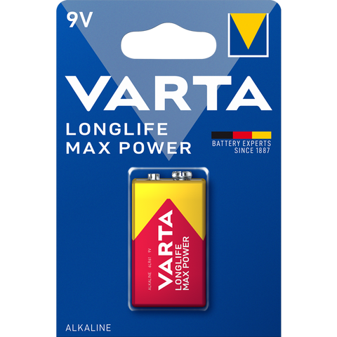 batterie longlife max power e-bl. 9v 1er