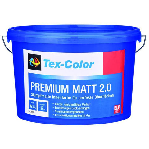wandfarbe premium matt 2.0 weiß 12,5l