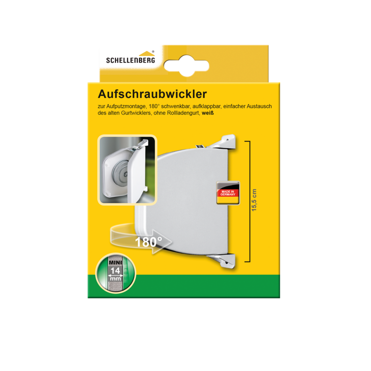 aufschraubwickler aufklappbar mini weiss