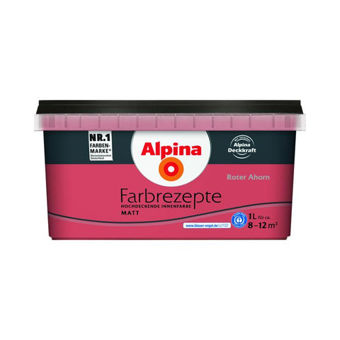 wandfarbe farbrezepte roter ahorn 1l