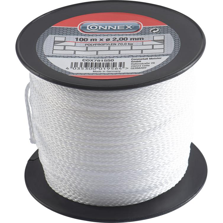 maurerschnur pp 2,0mm - 100m weiß
