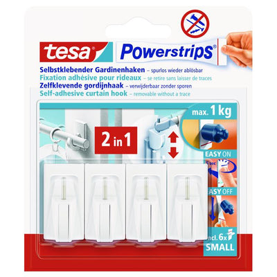 powerstrips gardinenhaken weiß 4 st.