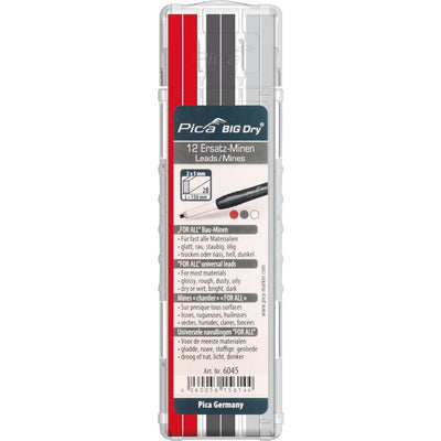 ersatzminen graphit/weiß/rot 12st etui