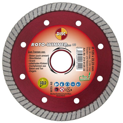 dia-scheibe roto-winner plus 12 125mm