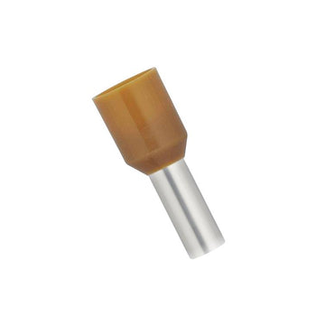 HEIDEMANN ISO-Aderendhülsen 10 mm², braun – 25 Stück