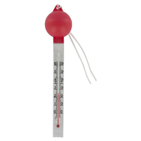 schwimmthermometer weiß mit kugelkopf